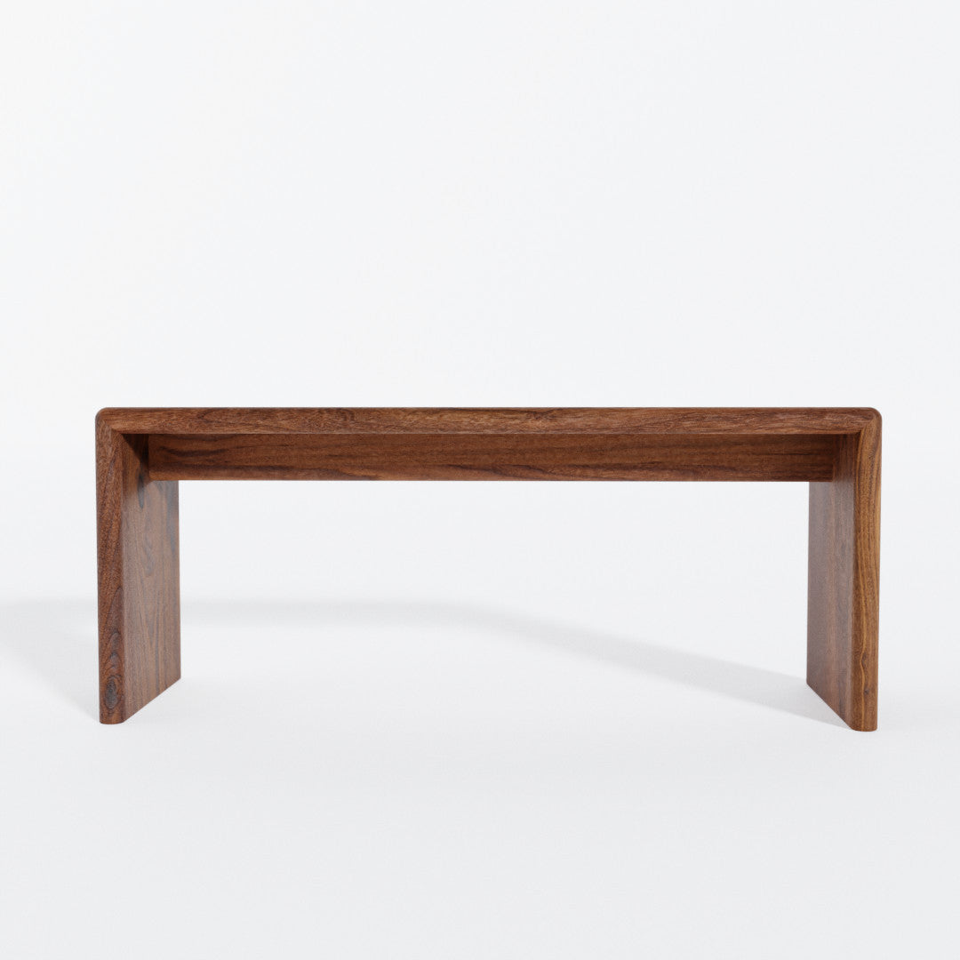 Ripple miter bench entryway